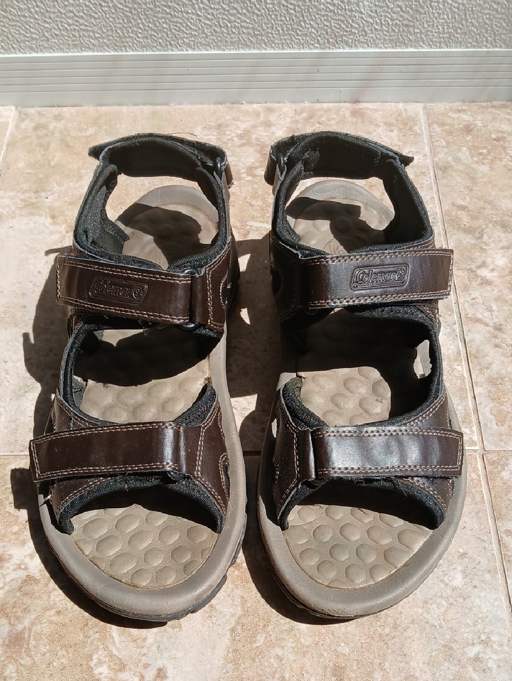 Coleman Men's Brown Adjustable Outdoor Sandals